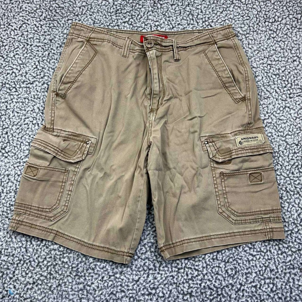 Unionbay Cargo Shorts‎ Men 34 Beige Pocket Adult Outdoor